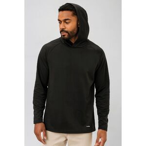 MOTION Men’s Black Performance Pullover Black Hoodie MEDIUM